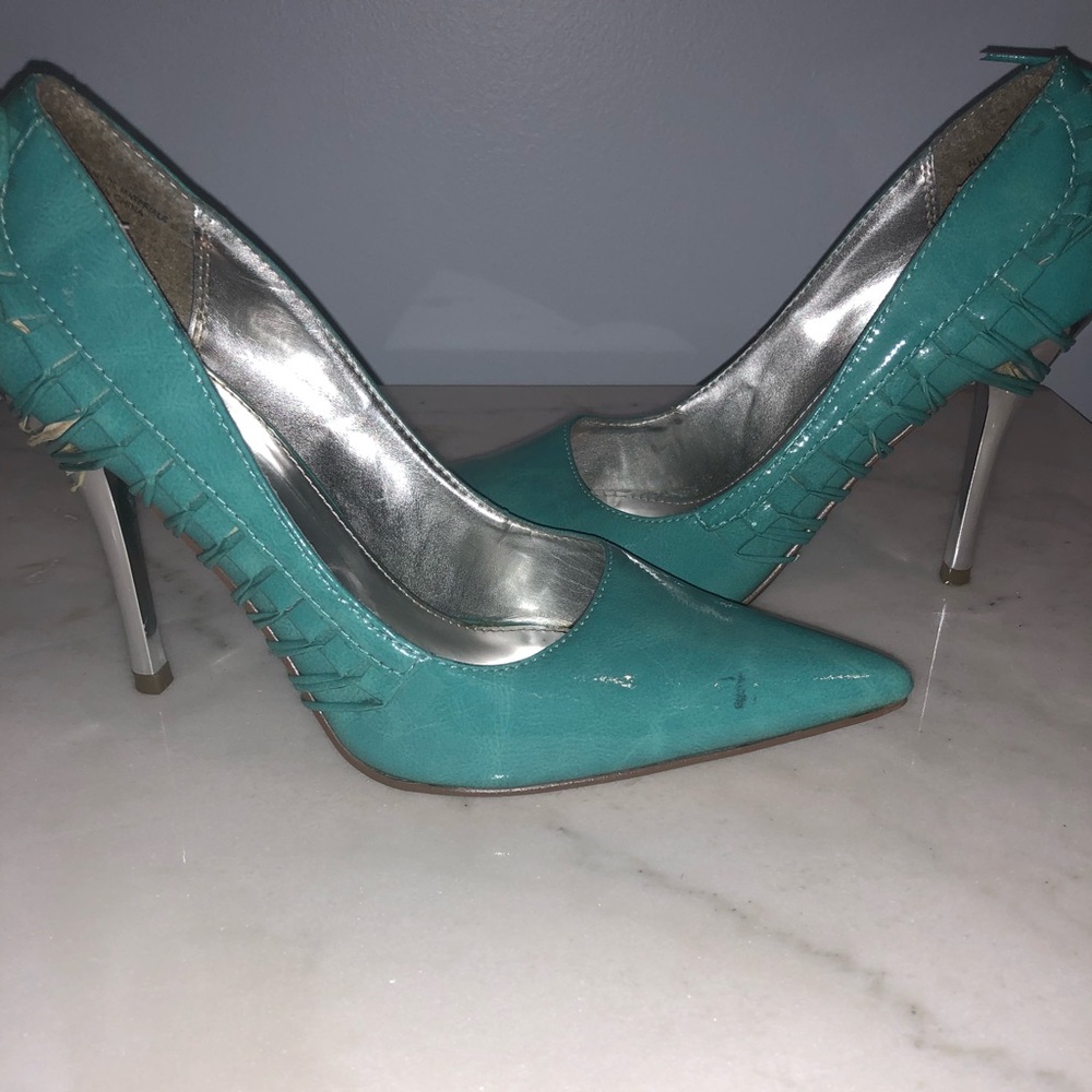 Turquoise heels